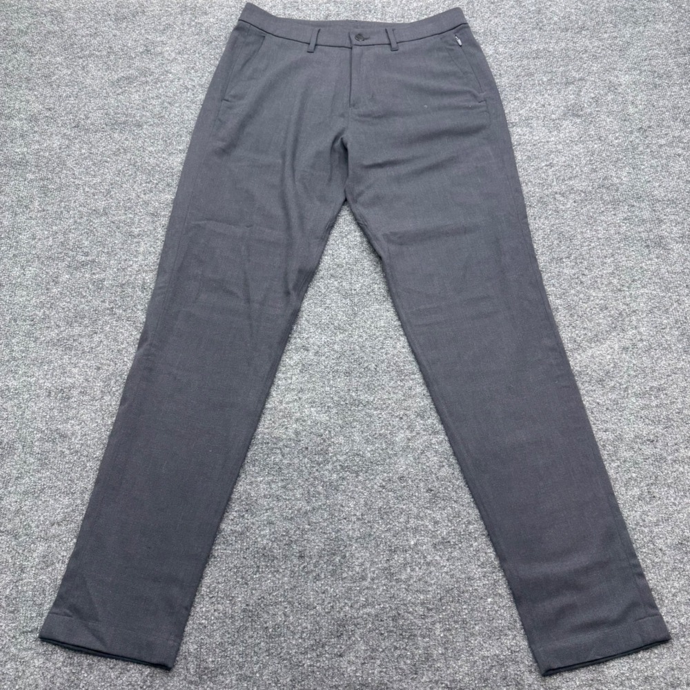 Lululemon Commission Pant Slim Wool Charcoal Grey 31 Mens Chino Dress Trousers - Picture 2 of 8
